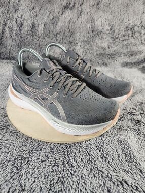 Asics Gel Kayano 29 Gray Pink Running Shoes Sneakers Women's Size 8.5